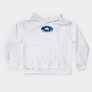 Night sky by nature Kids Hoodie